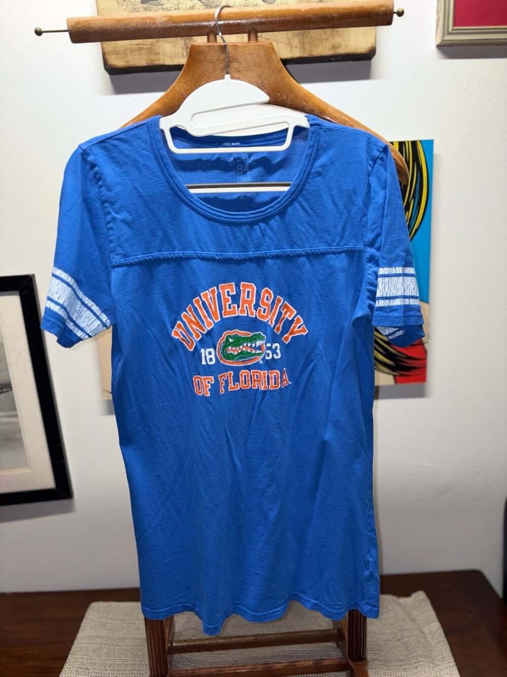 Blue 84 Florida Gators T-Shirt Size Large Blue Cotton Graphic